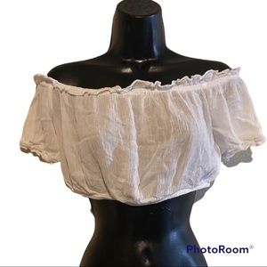 4/$20 shein off the shoulder crop top